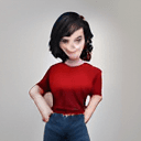 AI generated: (25:1.3) year old (sexy:1.3) (asian:1.1) (woman:1.1) with (dark:1.2) short hair, red eye shadow, wea...
