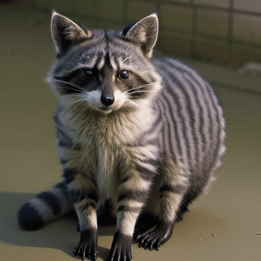 AI generated: cat and raccoon hybrid