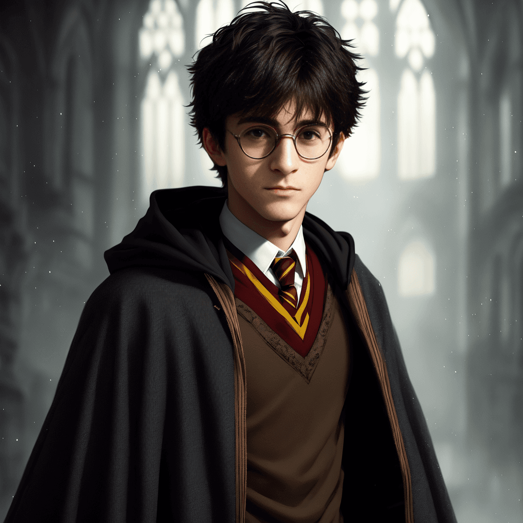 AI generated: teen harry potter, 1boy, young, intricate details, ultra resolution, ultra quality, black hair, skin...