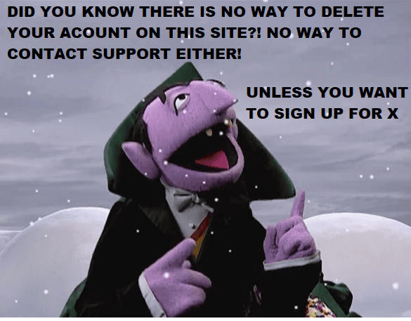 AI generated: DELETE MY ACCOUNT 