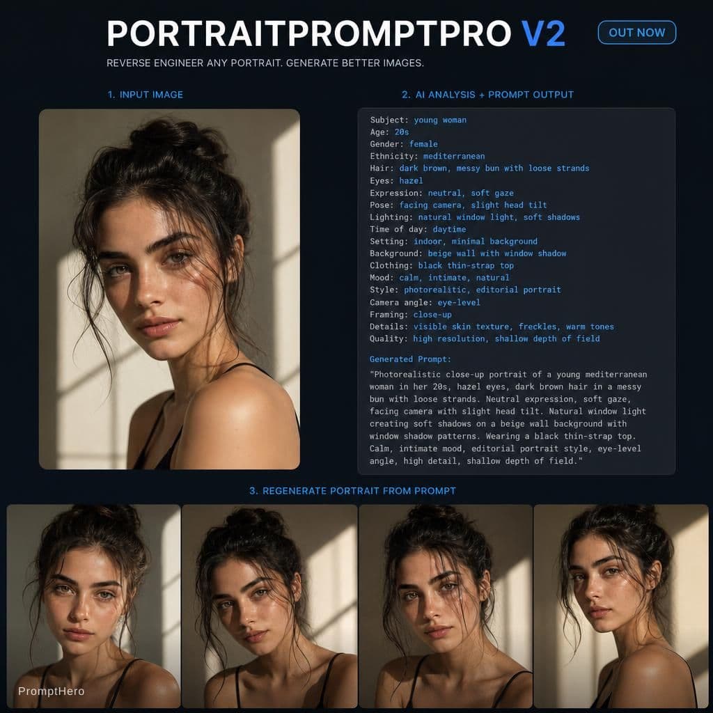 AI generated: IMAGES LOOK OK Until we reverse engineer a pic and put through PortraitPromptPro v2 out now 