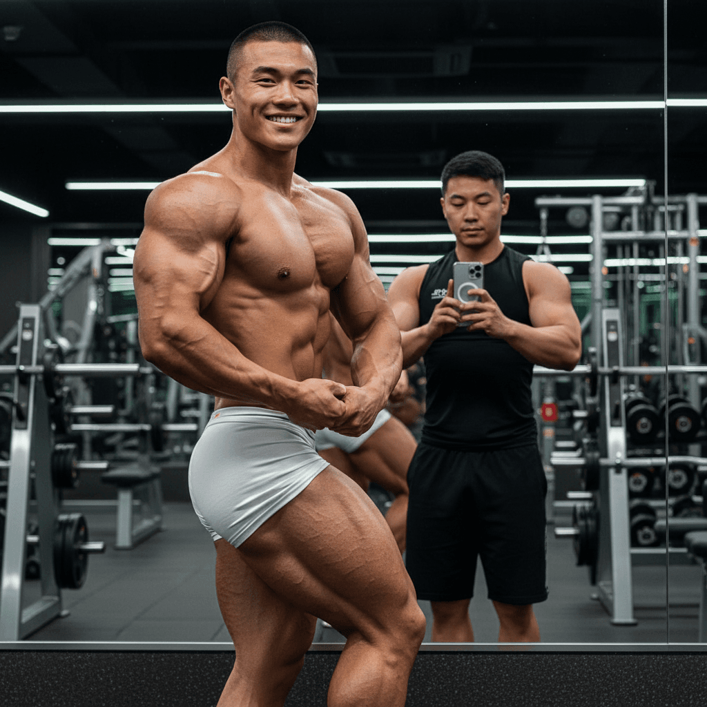 AI generated: ultra-realistic, 8K UHD, inside a modern gym with professional studio lighting, bright lighting, and...