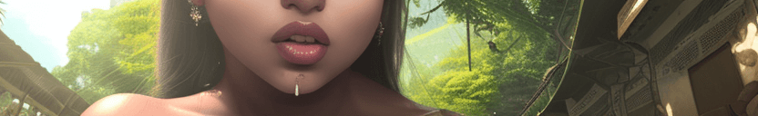 AI generated: Indian girl with huge breast and heavy makeup, RTX, front facing wide POV, scandalous , outdoors, so...