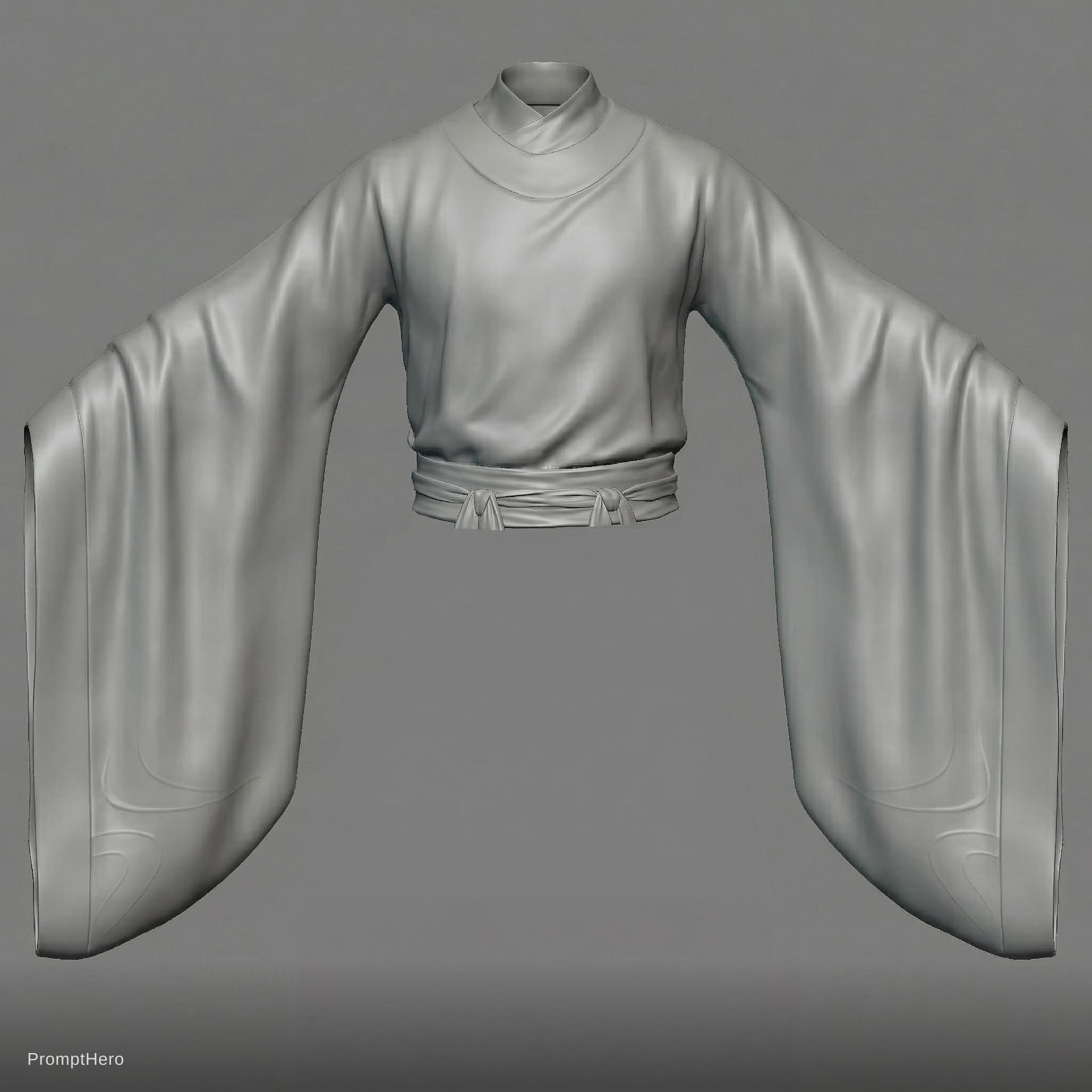 AI generated: 去掉纹理，衣服打板样式不变