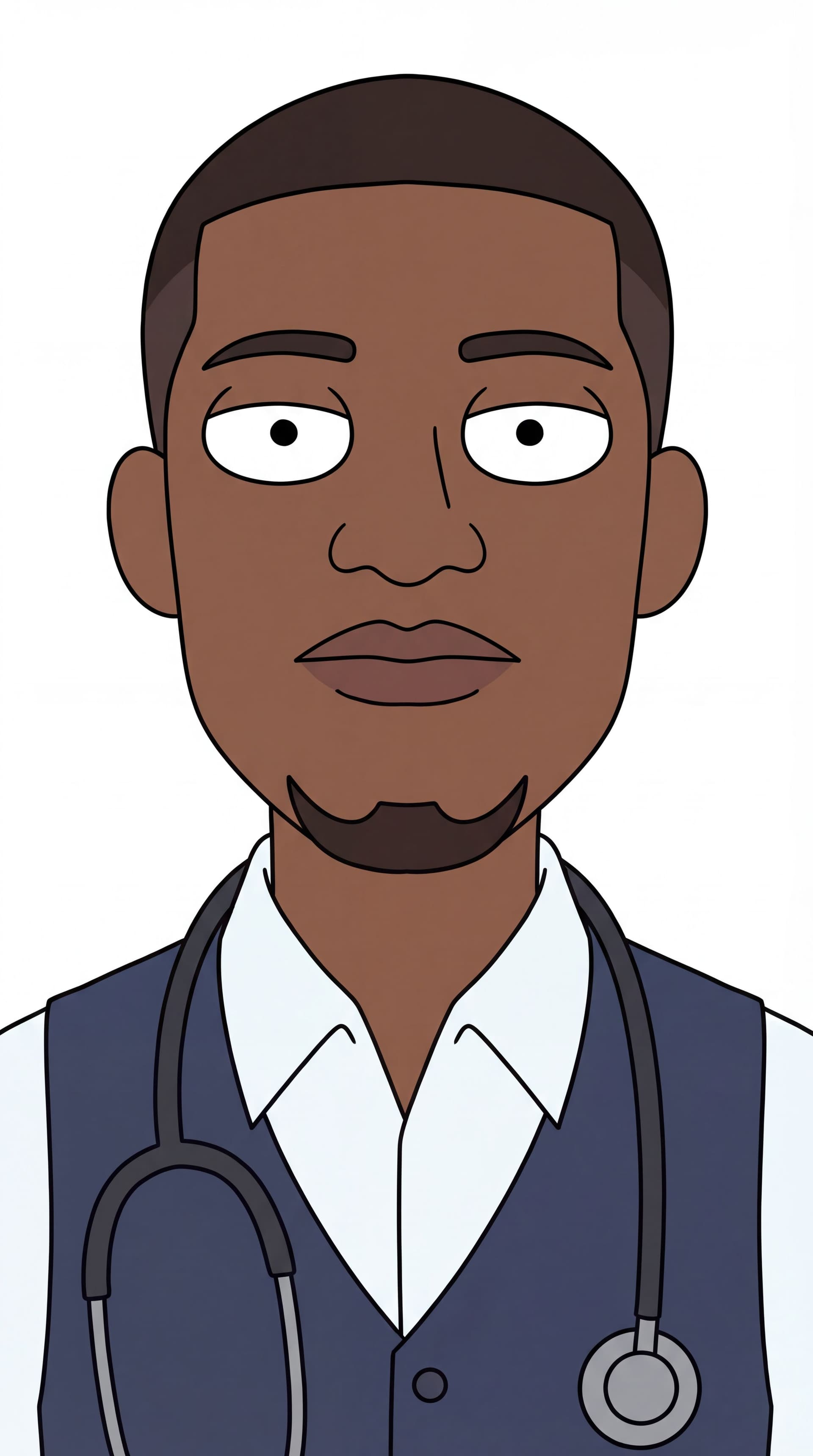 AI generated: "Full face frontal view"
"Looking directly at the camera"
"Symmetrical eye-level shot".