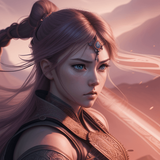 AI generated: strong warrior princess| | centered| key visual| intricate| highly detailed| breathtaking beauty| pr...