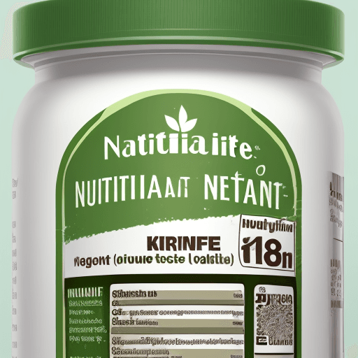 AI generated: Create a nutritional product label, focusing on and displaying the product's name,  "Nutritional Lif...