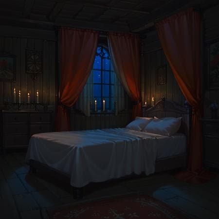 Medieval brothel Bedroom
