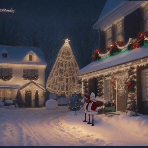 AI generated: https://postimg.cc/N2Fzg1cZ christmas postcard, christmas light, cinematic