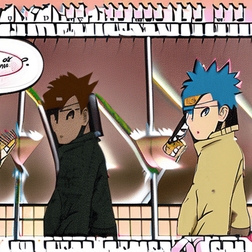 AI generated: TenTen and Naruto in sixty-nine pose "Taste my Weapon"
