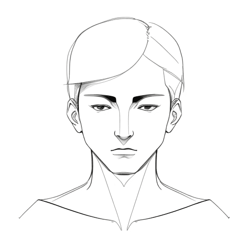 AI generated: A minimalist sketch of a man, delicate, very basic line drawing, minimal, symmetrical, abstract --ar...