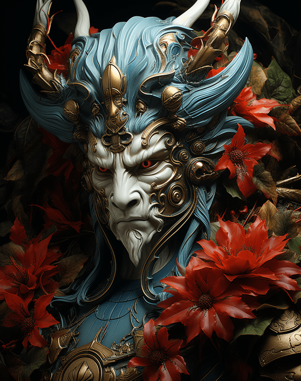 AI generated: mandrake adrian dragon of war, in the style of huang guangjian, david michael bowers, ps1 graphics, ...