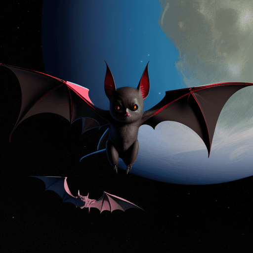 AI generated: Bat in a space
