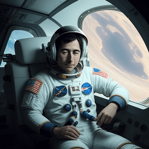 AI generated: Astronauta en el espacio con hiro 