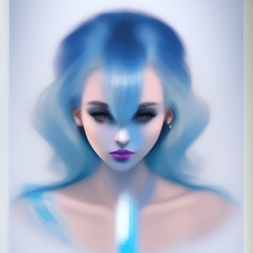AI generated: beauty beauty model tattoo designs by karimah, hair coloring for a woman, in the style of silkscreen...
