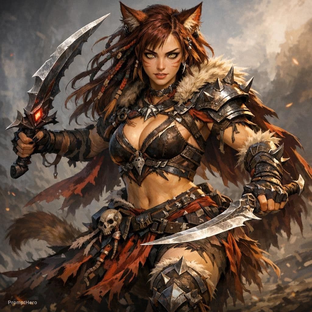 AI generated: its a game character 