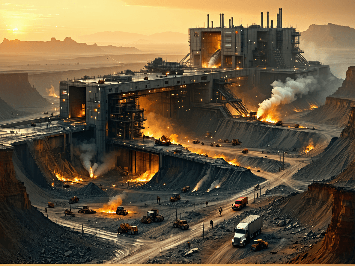 AI generated: by Jon McCoy. Create an image depicting the destruction of a world. Create a science fiction concept...