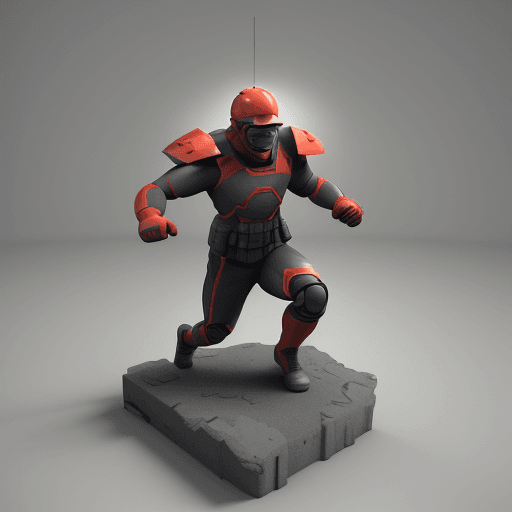 AI generated: WFH 3D Illustration, 3D illustration, Hero header
