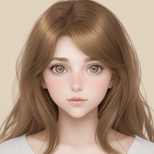 AI generated: A 24 year old woman, ((golden-brown hair)(light olive colored eyes)) (slightly round face)