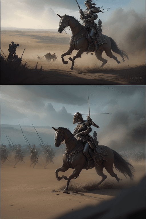AI generated: ((best quality)), ((masterpiece)), ((realistic)), (detailed), Alexander's army,, battle, battle atmo...