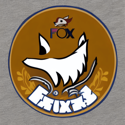 AI generated: logo fox, chibi fox logo, circle logo