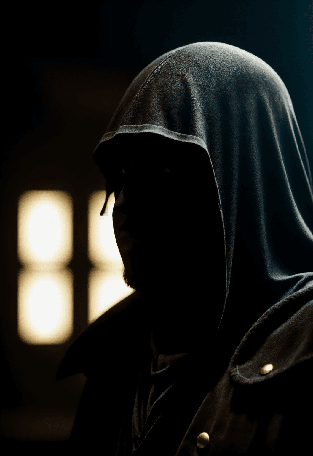 AI generated: Dark Photo of creepy Vintage black Knight,
very detailed, atmospheric haze, Film grain, cinematic f...