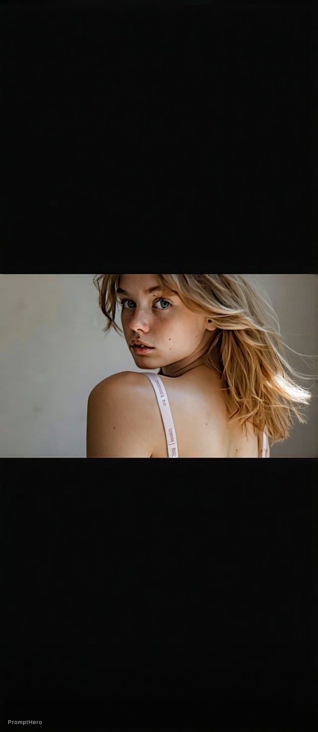 AI generated: Put on bra panty that reference imaged girl