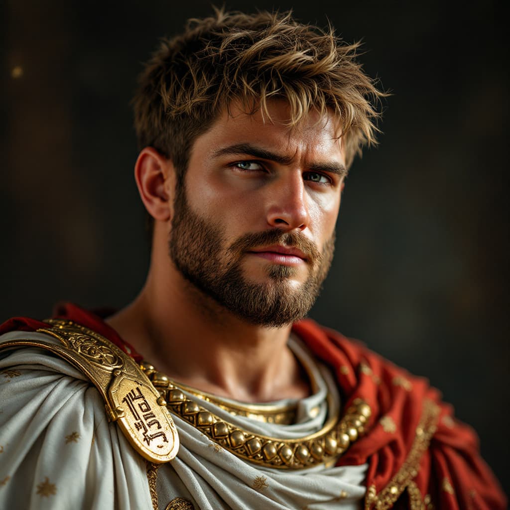 AI generated: Ultra realistic portrait of the roman emperor Nero