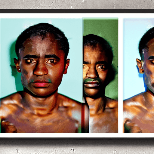 AI generated: (best quality), undressing, trendy haircut, size difference muted colors, high contrast, (natural da...