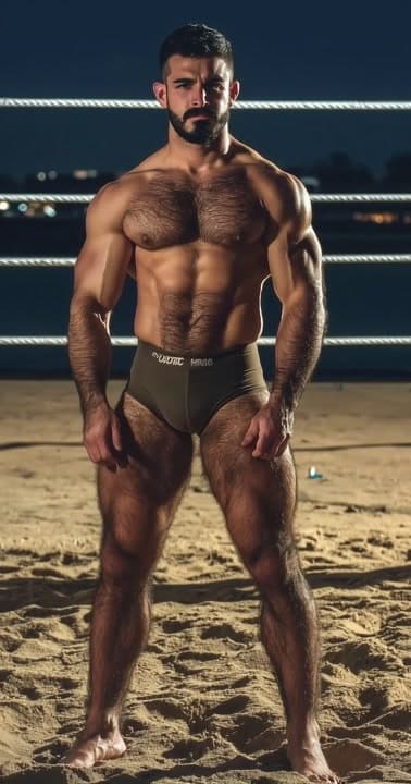 AI generated video: A UFC fighter walks towards the camera as the camera moves backwards