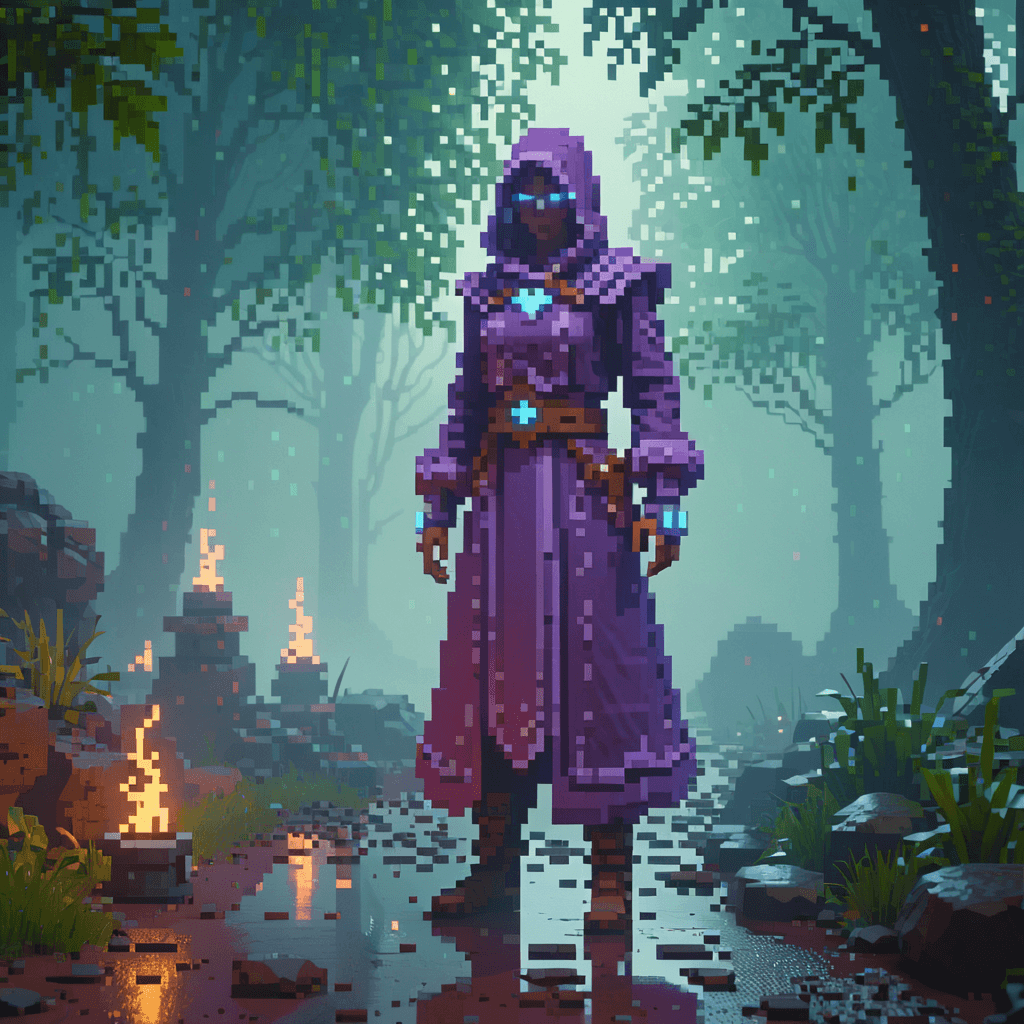 AI generated: Character design, void arcanist, mist, photorealistic, octane render, unreal engine 5, volumetric li...