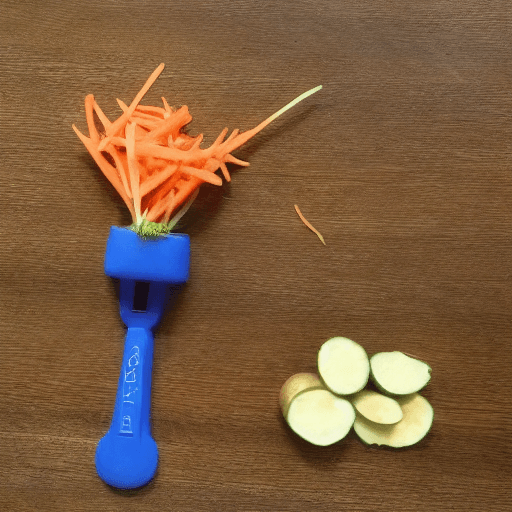 AI generated: potato ninja fjumping over the carrot
