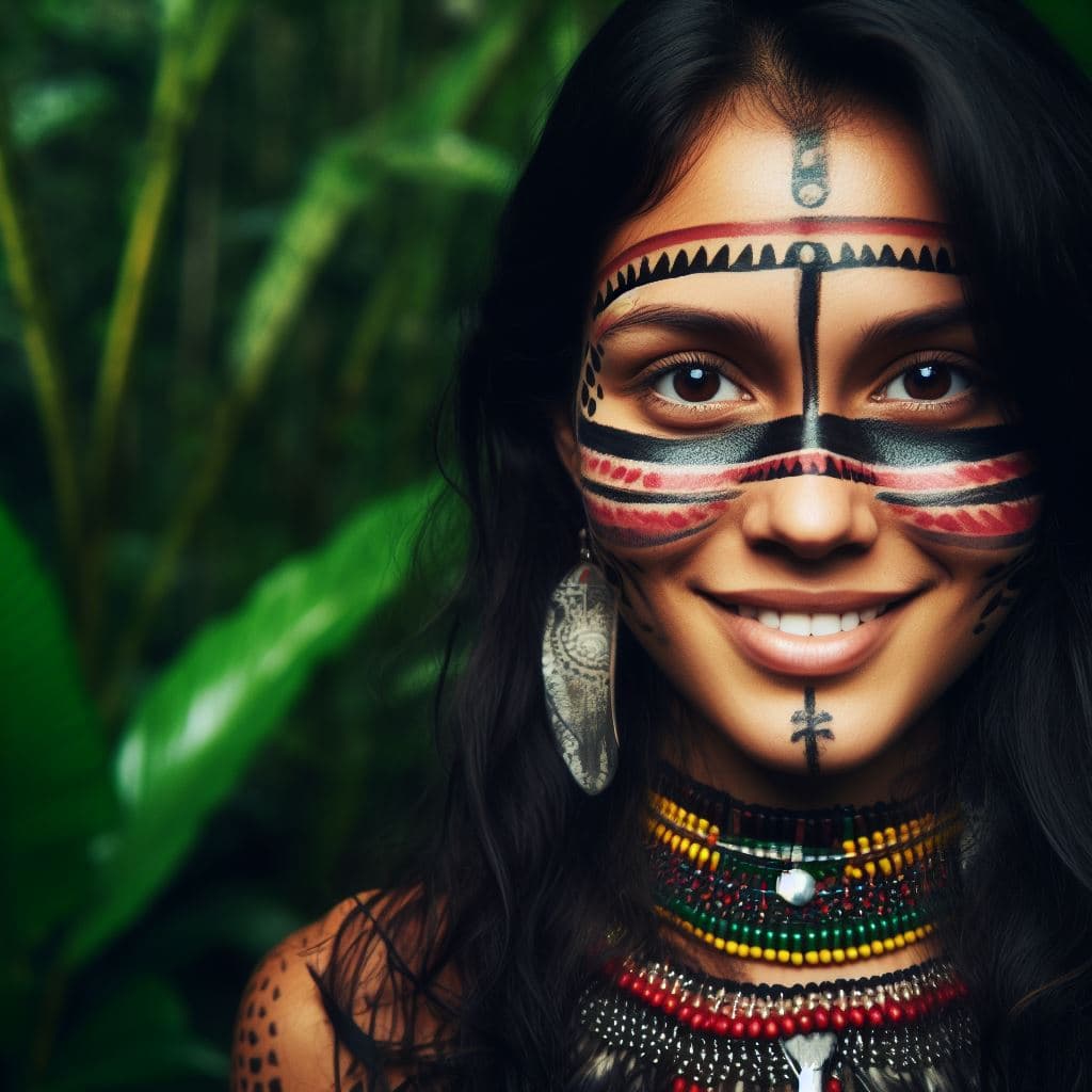 AI generated: brazilian indian woman