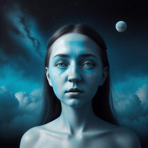 AI generated: photo illustration from a world in the clouds, in the style of tanya shatseva, the stars art group (...