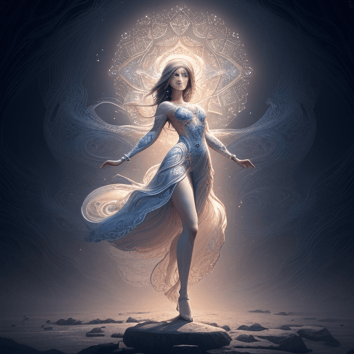AI generated: Wandering alone, Lost in thought, seeking solace, Finding peace within| centered| stunning visual| i...