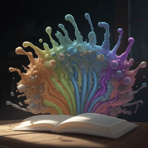 AI generated: A ultrarrealistic, very colorful first take photo of several bacillus bacterias belonging to differe...