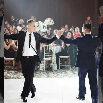 AI generated video: Keep exact consistent, don't change anything, exact characters

dancing slowly and wild kissing each...