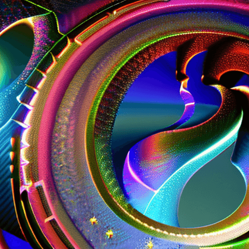 AI generated: galaxies, spirals, space, nebulae, stars, smoke, iridescent, intricate detail, in the shape of a rab...