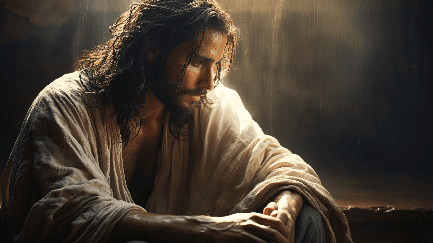 AI generated: Humility as a virtue modeled by Christ --v 5.2 --q 5 --s 250 --ar 16:9
