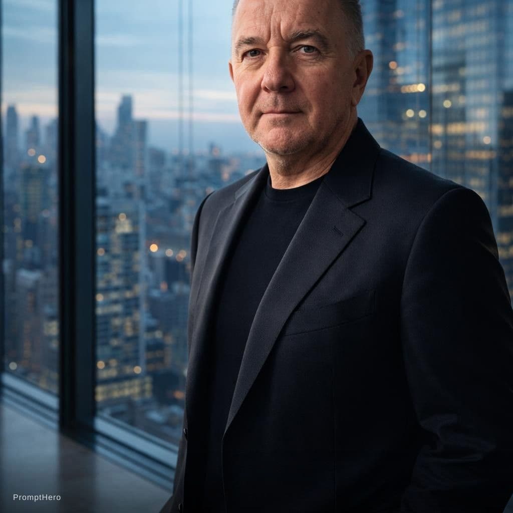 AI generated: Ultra-realistic luxury CEO portrait of a mature man, EXACT facial identity preserved from reference ...