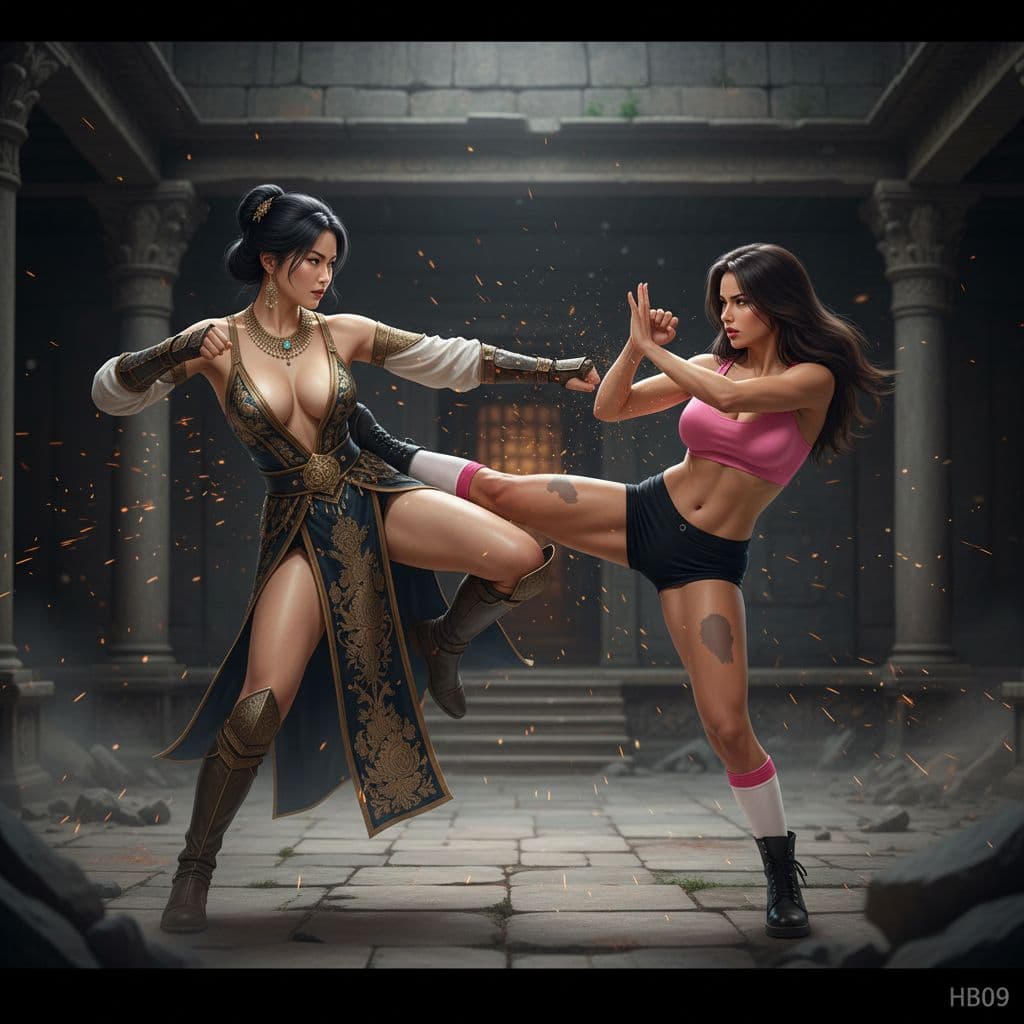 AI generated: Fight.
Insert a very small watermark “HB09” at the bottom of the photo.