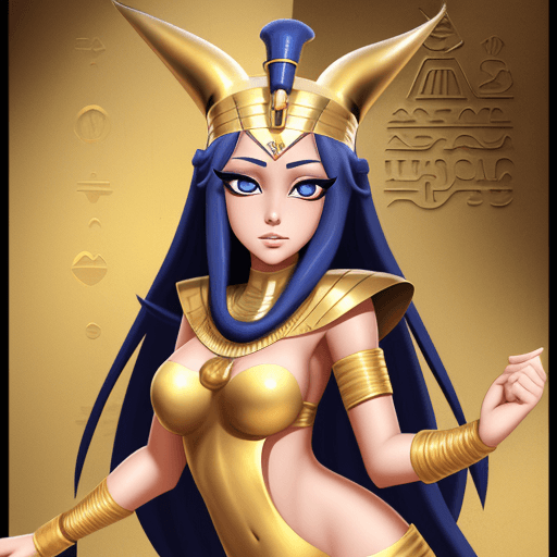 AI generated: pharaoh girl 
