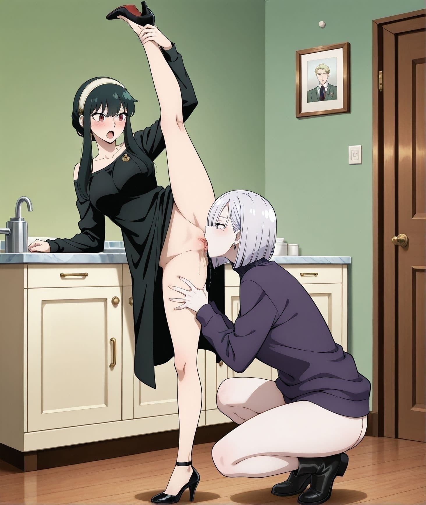 大開脚クンニ wide-leg cunnilingus - Image 3