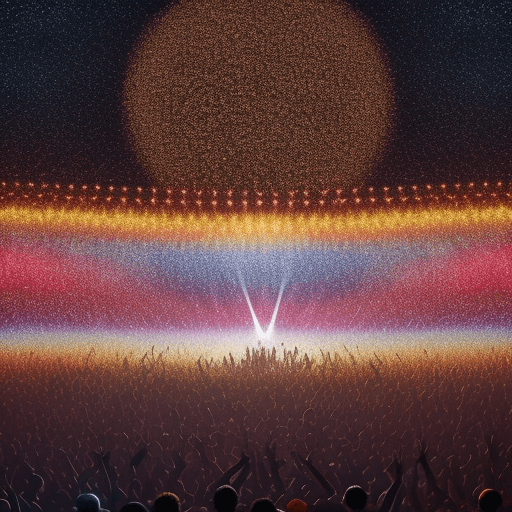 AI generated:  hundreds dancing people on earth, freedom, peace, everyone is happy, music, , 8k, 