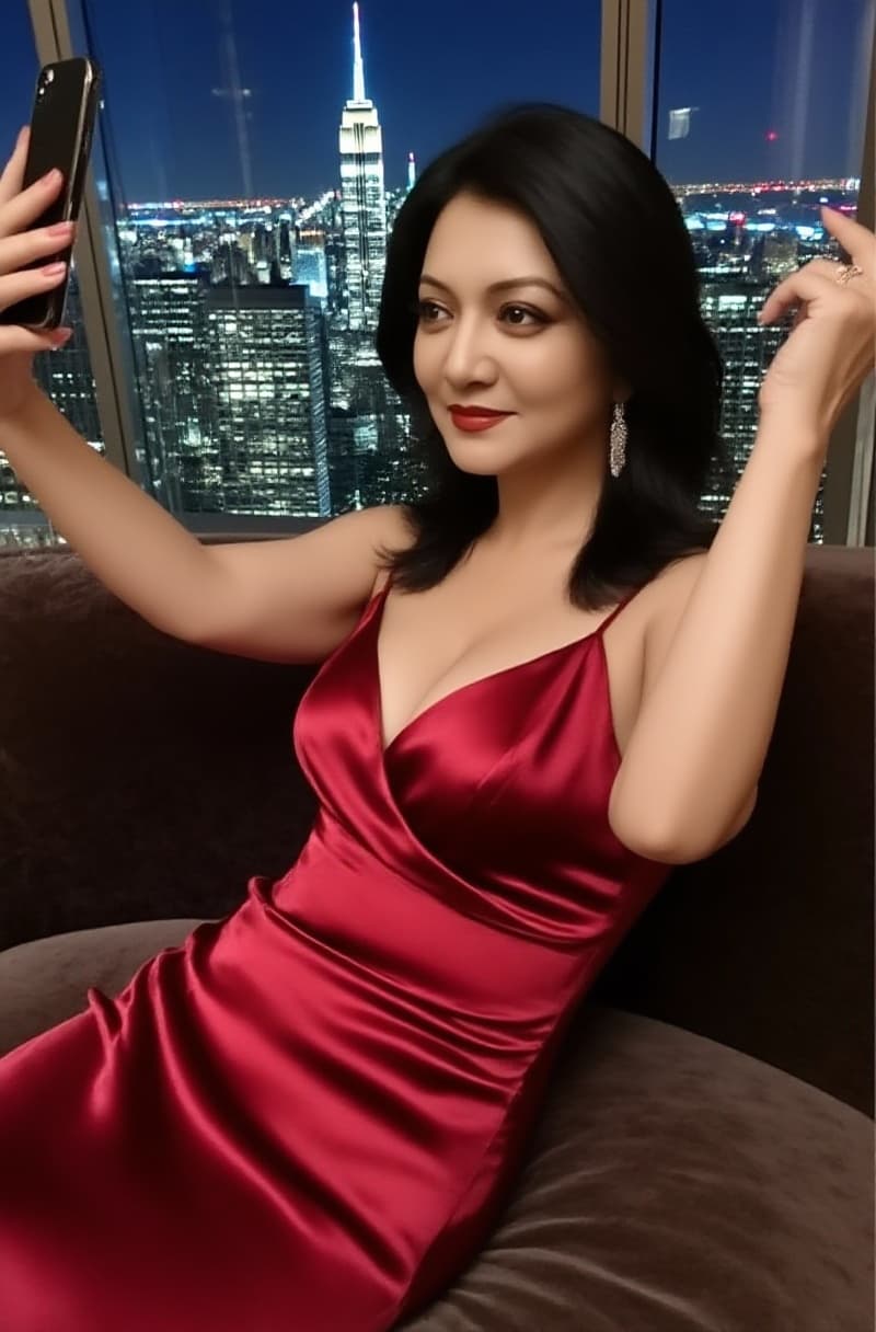 AI generated: using the same face and figure generate a 8K RAW cinematic boudoir portrait of a dominant wealthy co...