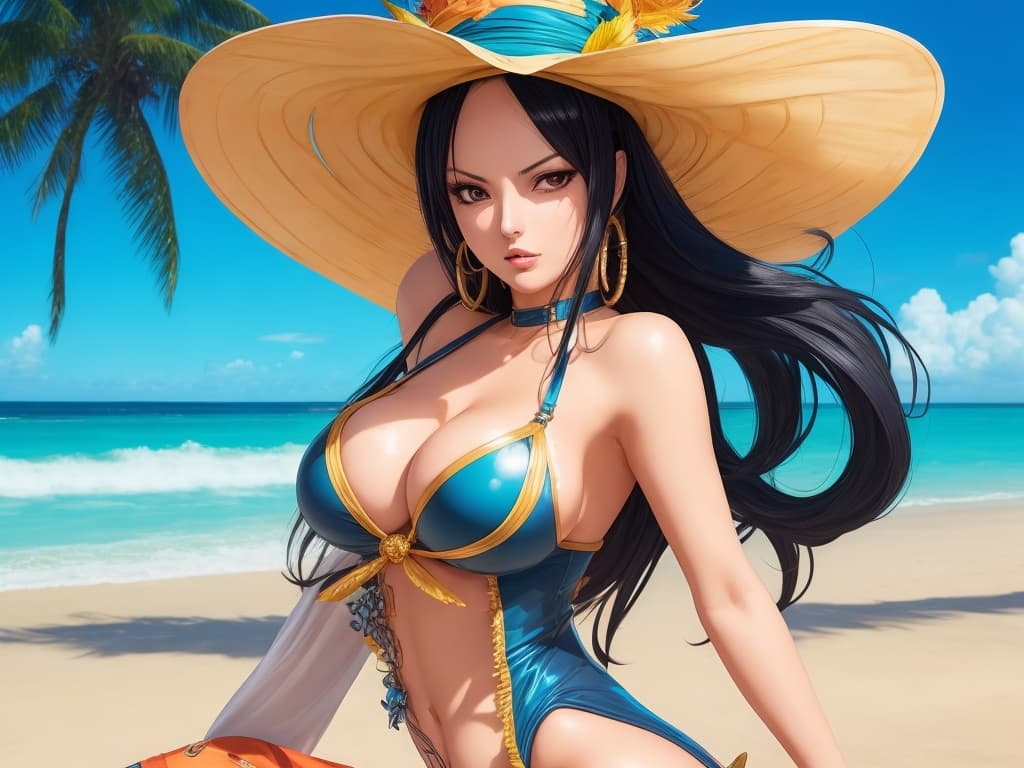 AI generated: Anime character from one piece ,full body view of beautiful nico robin, sexy lingerie,detailed,sexy ...