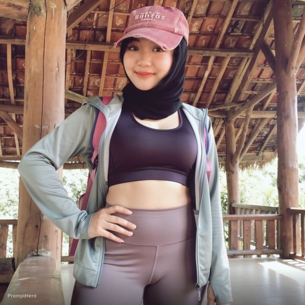 AI generated: 1girl,model pose,smirk,(:1.2),(nipples:1.2),navel,wide hip,curvy,(ulzzang-6500:0.5),<lora:h_pashmina...