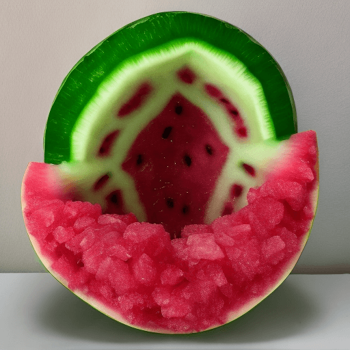 AI generated: watermelon geode --ar 4:3