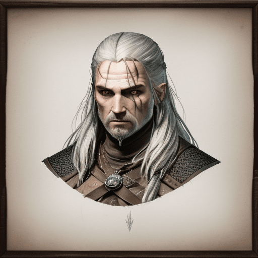 AI generated: Witcher anatomy drawing, drawn by davinci, Leonardo davinci, drawing, ultra high detail, full view, ...