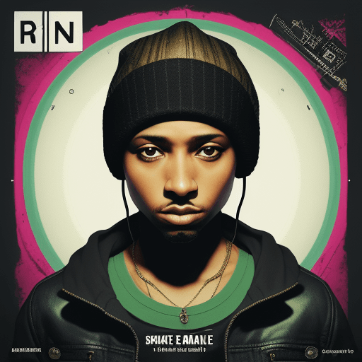 AI generated: pochette de single de musique boom bap